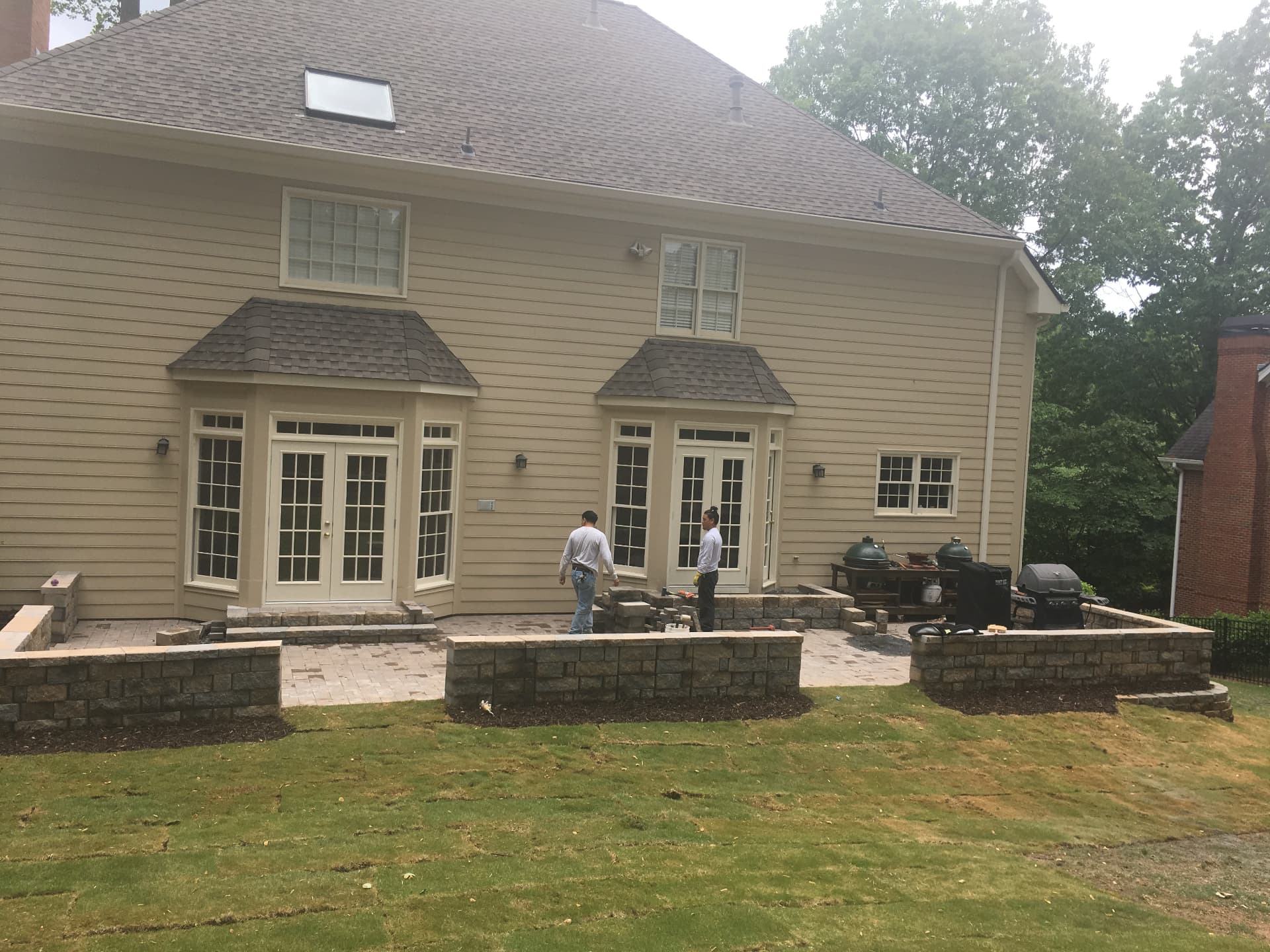 Large Patio Construction Project